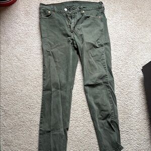 Levi’s Men Green Straight-Leg Jeans